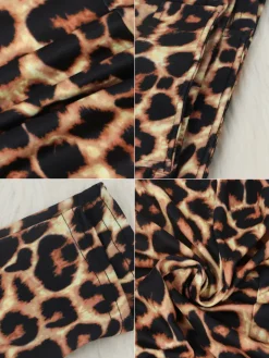 Two Piece Print Jacket High Footless Stockings Set