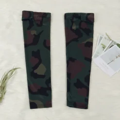 Two Piece Print Jacket High Footless Stockings Set