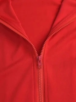 Two Pieces Sideline Long Sleeve Jacket Skirt Set