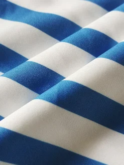 Two Pieces Striped Crop Top Wide Leg Pants