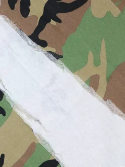 Two-Piece Camouflage Print Long Sleeve Midi Skirt Set