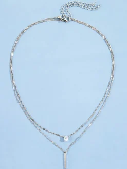 Two-Piece Double Layer Necklace Set