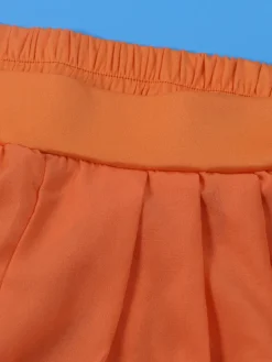 Two-Piece Halter Neck Top Wide Leg Pants Set