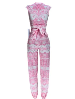 Two-Piece Print Pants Set