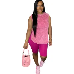 Two-Piece Sleeveless Tunic u0026 shorts Set