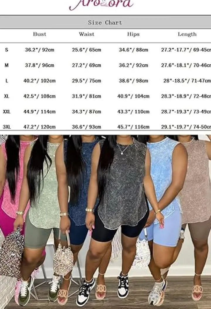 Two-Piece Sleeveless Tunic u0026 shorts Set