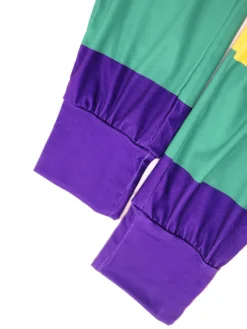 Two-Piece Striped Short Sleeve Top Pants Set