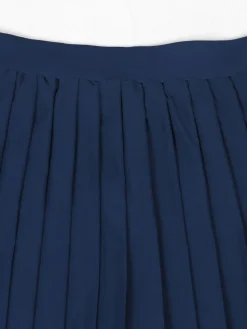 Vintage Tennis Print Sweatshirt Pleated Skirt Set