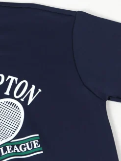 Vintage Tennis Print Sweatshirt Pleated Skirt Set