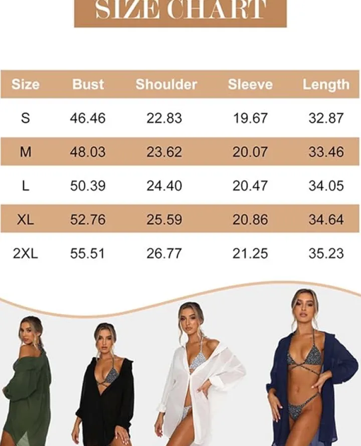 V-Neck Button Down Bikini Cover Up