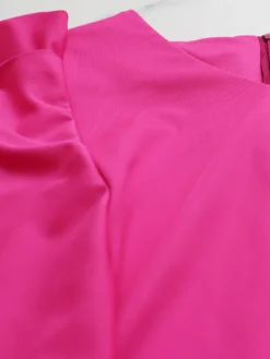 V-Neck Ruffle Sleeve Bodycon Dress