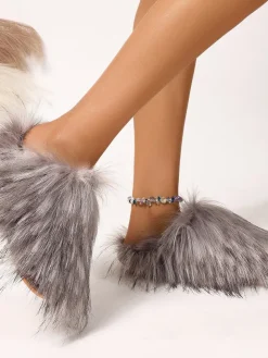 Winter Fur Slippers