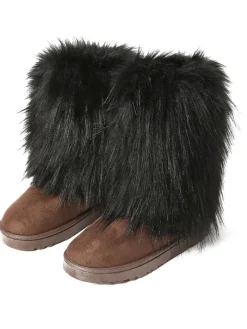 Y2K Fur Platform Mid-Calf Winter Boots
