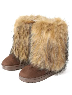 Y2K Fur Platform Mid-Calf Winter Boots