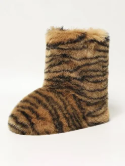 Y2K Furry Mid-Calf Winter Boots