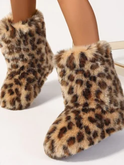 Y2K Furry Mid-Calf Winter Boots