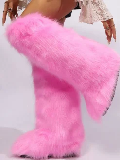 Y2K Winter Knee-High Snow Boots