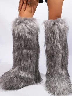 Y2K Winter Knee-High Snow Boots