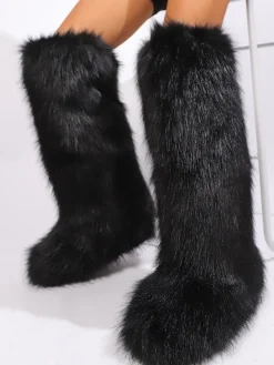 Y2K Winter Knee-High Snow Boots